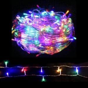 100M Christmas Lights String Fairy Light 500 LED Colourful Jingle Jollys