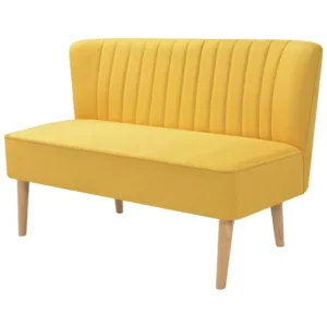 vidaXL Sofa Fabric 117×55.5×77 cm Yellow