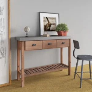 wooden console table