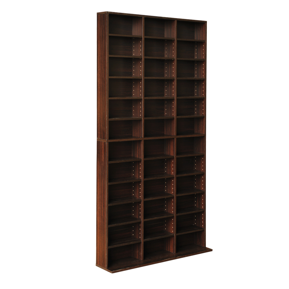Artiss Bookshelf CD Storage Rack – BERT Walnut