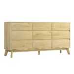 Artiss 9 Chest of Drawers Tallboy Cabinet - XAVI Pine