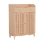 Artiss Shoe Rack Cabinet 4-Tier 16 Pairs Pine