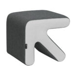 Artiss Ottoman Foot Stool Arrow Linen Grey