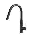 Cefito Kitchen Mixer Tap Pull Out Round 2 Mode Sink Basin Faucet Swivel WELS Black