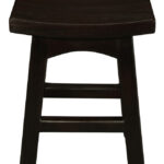 Tokyo Solid Mahogan Timber Footstool (Chocolate)
