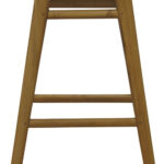 Aria Oval Solid Timber Counter Stool (Caramel)