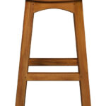Tokyo Solid Mahogany Timber Barstool (Light Pecan)
