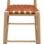 Elliot Genuine Leather Barstool - Set of 2 (Natural)