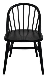 Vera Solid Oak Dining Chair – Set of 2 (Black)