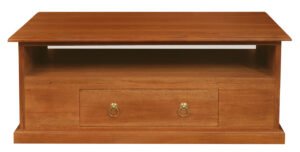 Tasmania 2 Drawer Coffee Table – Light Pecan