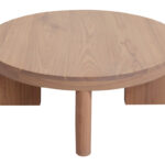 Apollo Round Solid Mindi Timber Coffe Table (Natural)