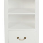Tasmania 1 Drawer Solid Mahogany Timber Lamp Table (White)