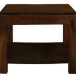 Amsterdam Solid Mahogany Timber Lamp Table 60 x 60 cm (Mohagany)