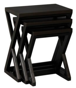 Manhattan Nest of Tables – Set of 3 (Chocolate)