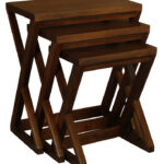Manhattan Nest of Tables - Set of 3 (Mahogany)