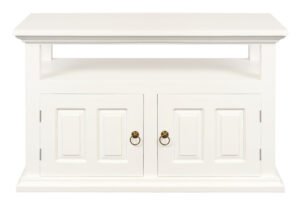 Tasmania 2 Door TV Stand (White)