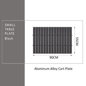 Table Plate for Cart –  Small Black