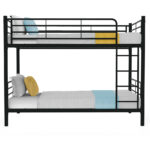 Kingston Slumber 2in1 King Single Metal Bunk Bed Frame, with Modular Design, Dark Matte Grey