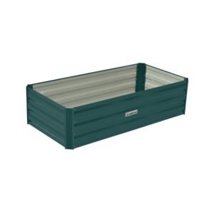 Wallaroo Garden Bed 120 x 60 x 30cm Galvanized Steel – Green