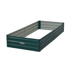 Wallaroo Garden Bed 210 x 90 x 30cm Galvanized Steel – Green