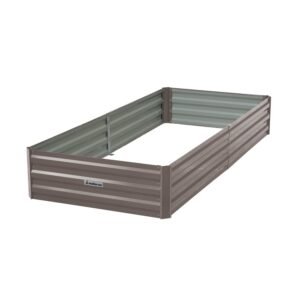 Wallaroo Garden Bed 210 x 90 x 30cm Galvanized Steel – Grey