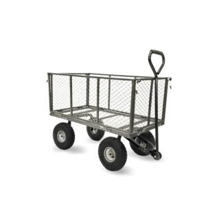 Wallaroo Steel Mesh Garden Trolley Cart – Hammer Grey