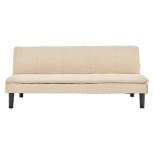 Sarantino 3 Seater Modular Faux Linen Fabric Sofa Bed Couch – Beige