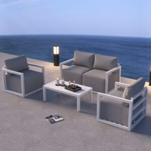 Alfresco Serenity Outdoor Lounge Set ‚Äì White