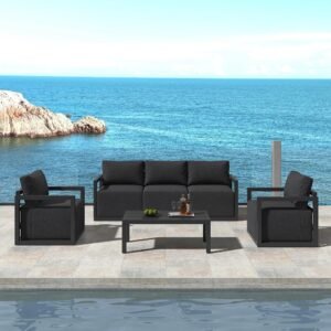 Alfresco 5-Seater Deep-Seated Patio Set ‚Äì White