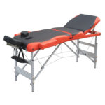 YES4HOMES 3 Fold 5 cm Thickness Foam Portable Aluminium Massage Table Massage Bed Beauty Therapy