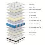 Chiro 7 Zone Latex Euro Top 35cm Pocket Spring Mattress - Queen Size