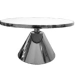 Glam Black 90cm Coffee Table - White Marble