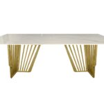 Salina Gold Dining Table -100cm x 200cm
