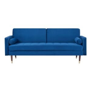 Livia 3 Seater Sofa Bed Fabric Uplholstered Lounge Couch – Dark Blue