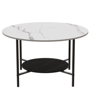 Interior Ave – Duke Round Two Tier Stone Coffee Table