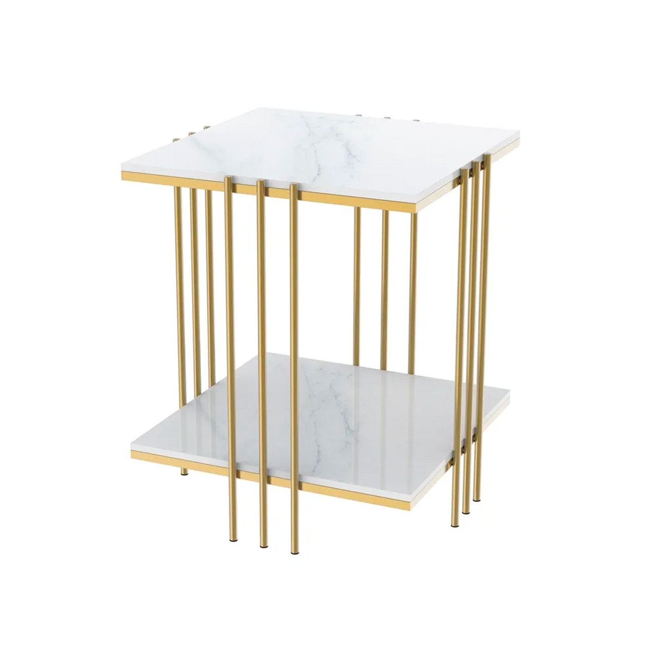 Interior Ave – Milano Gold Square Side Table