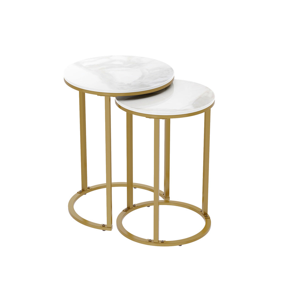 Interior Ave - Deva Gold Nested Side Table Set 1 V355 IA ST9 MG 183453 00
