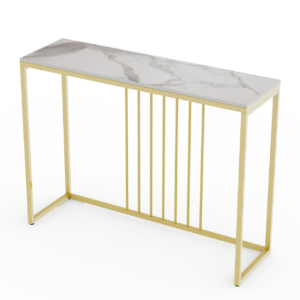 Interior Ave – Stone Marble Console – Marble & Gold