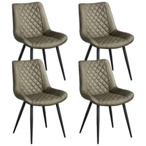 Tyler Fabric Chair (Set of 4) – Olive Green