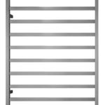 Premium Gunmetal Heated Towel Rack - 8 Bars, Square Design, AU Standard, 1000x850mm Wide