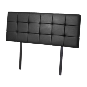 PU Leather Queen Bed Deluxe Headboard Bedhead – Black