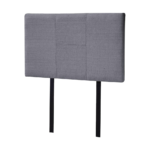 Linen Fabric Single Bed Headboard Bedhead - Grey