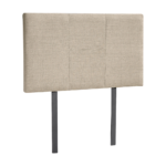 Linen Fabric Single Bed Headboard Bedhead - Beige