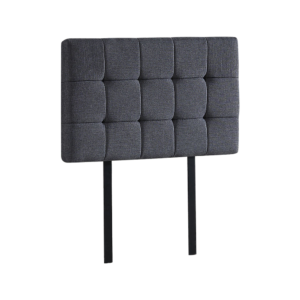 Linen Fabric Single Bed Deluxe Headboard Bedhead – Grey