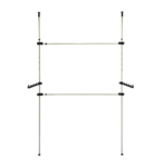 Heavy Duty Adjust Clothes Rail Storage Garment Shelf Hanging Display Stand Rack