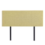 Linen Fabric Double Bed Deluxe Headboard Bedhead - Sulfur Yellow