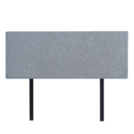 Linen Fabric Double Bed Deluxe Headboard Bedhead - Berlin Blue