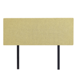 Linen Fabric Queen Bed Deluxe Headboard Bedhead - Sulfur Yellow