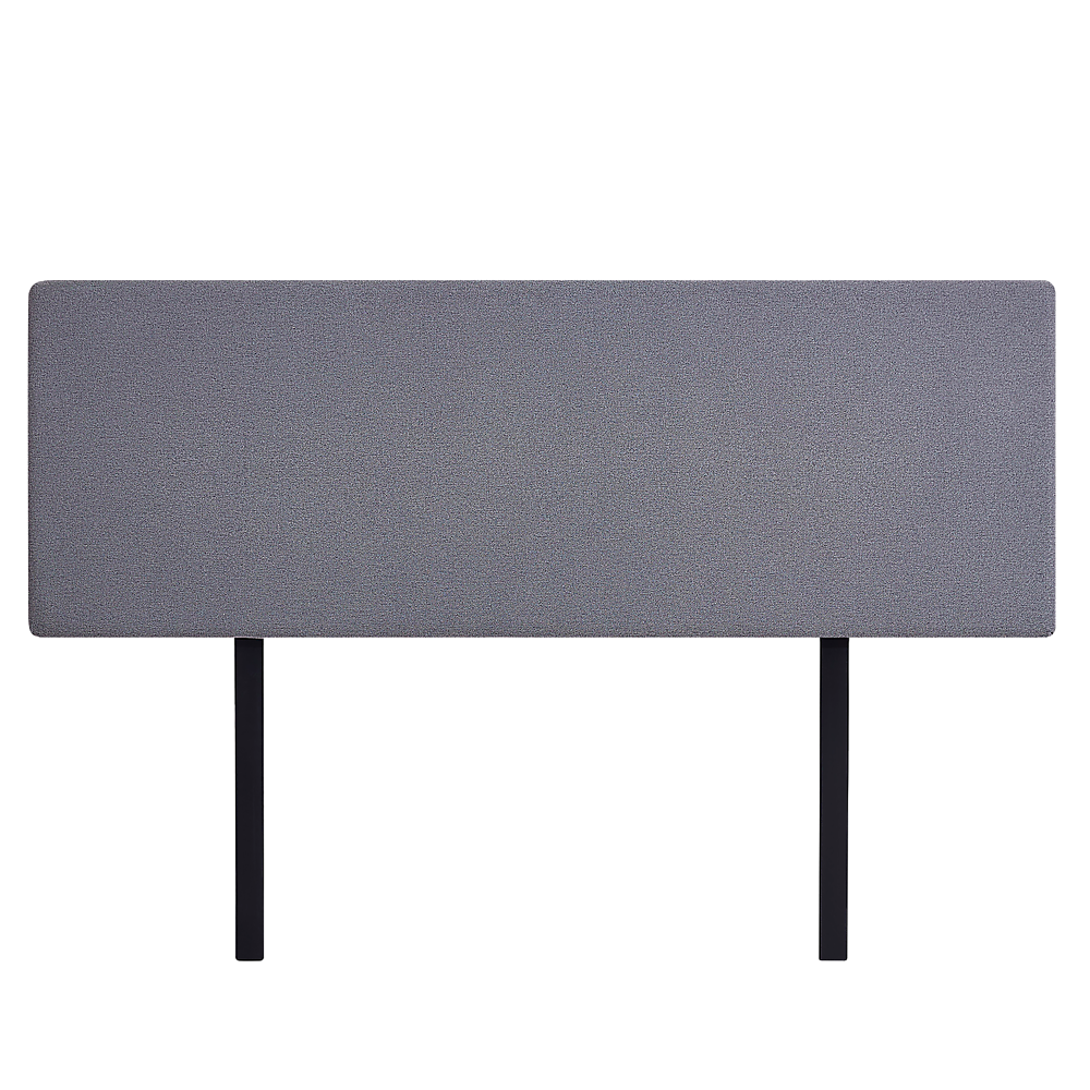 Linen Fabric King Bed Deluxe Headboard Bedhead – Slate Ash