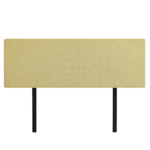 Linen Fabric King Bed Deluxe Headboard Bedhead - Sulfur Yellow